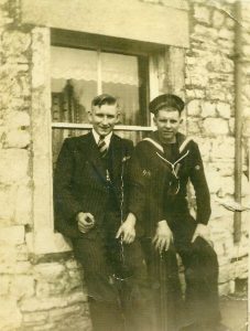 Percy Hatherall, killed on HMS Prince of Wales, with Edwin Kite of Bloomfield