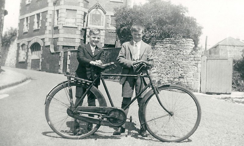 Two young boys on Church Hill.