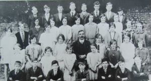 Class in old school on South Road 1929