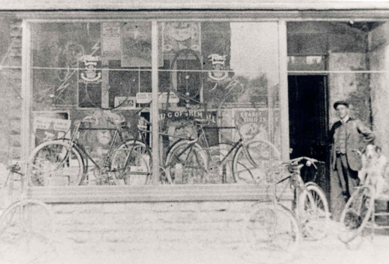 The shop nearest to the entrance to The Rectory was at one time a cycle repair shop