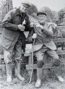 Cliff Dunster (left) and Howard Newth (right) worked tirelessly to preserve footpaths within Timsbury Parish and the surrounding area from 1981