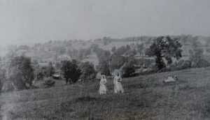 Photo taken in 1872 from Radford showing Dunford Farm and Withy Mills Colliery.
