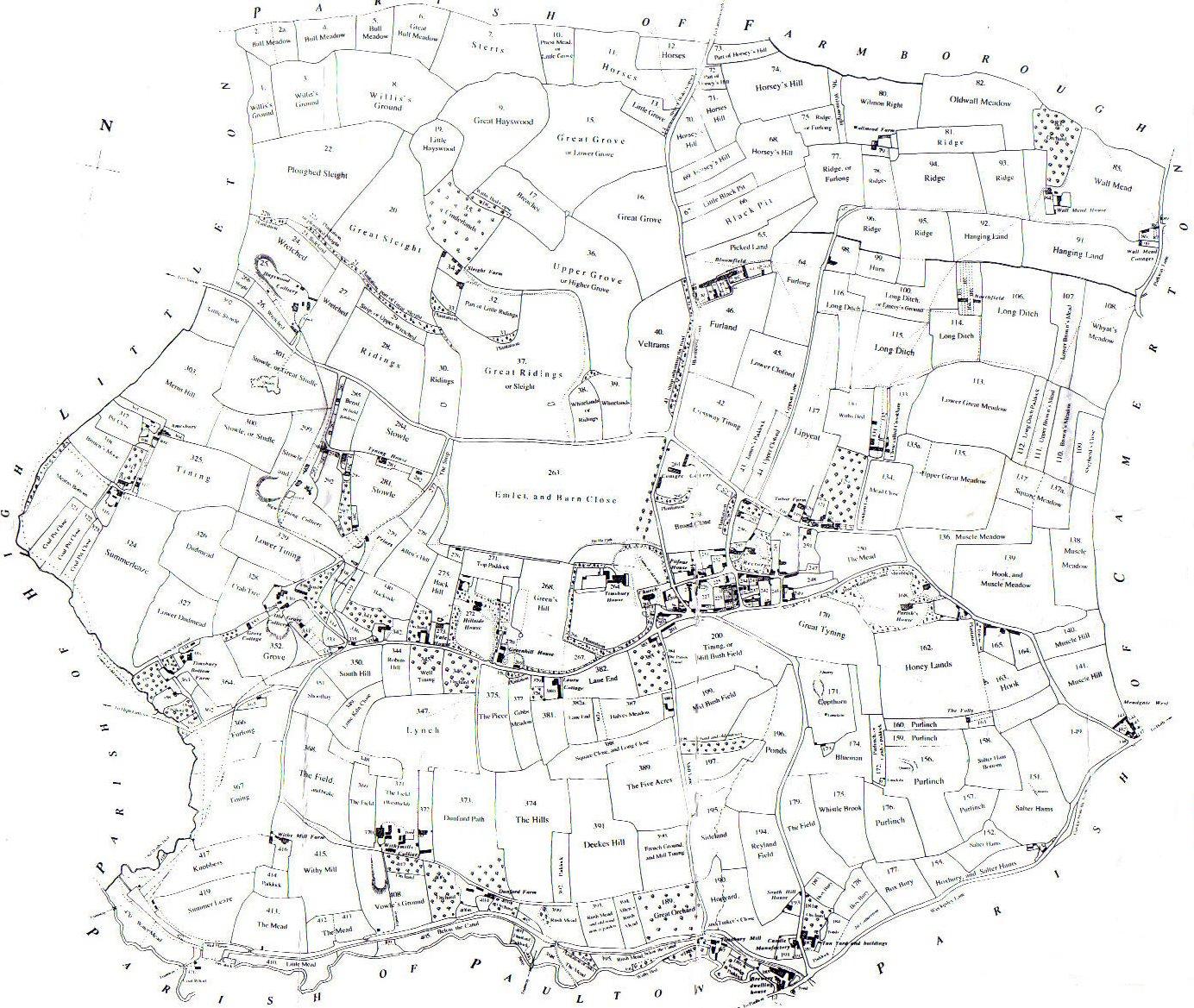 Timsbury Tithe Map 1838