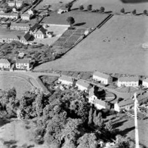 Aerial view of Lansdown Crescent 1952