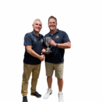 Paul Cracknell (right) fastest fifty winner with ben Hosford